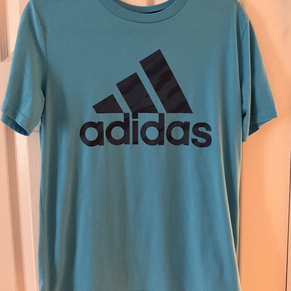 Boys Size XL (18-20) Adidas Blue T-shirt